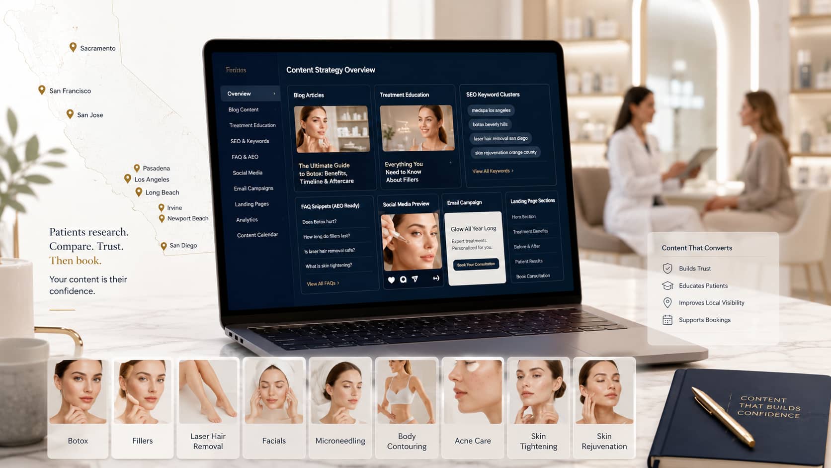 Content marketing for California medspas