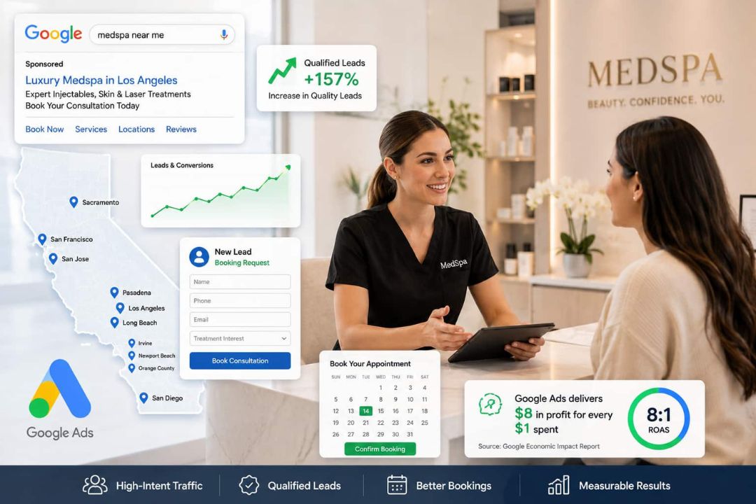 Google Ads for California medspas — qualified leads