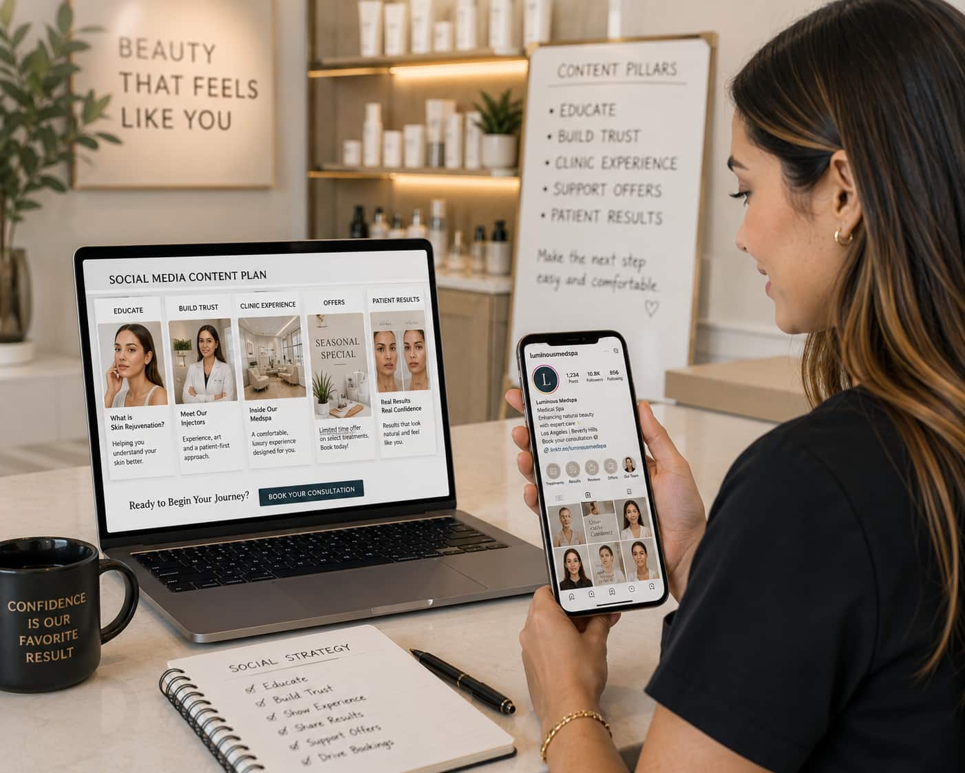 Social media marketing for California medspas — patient trust